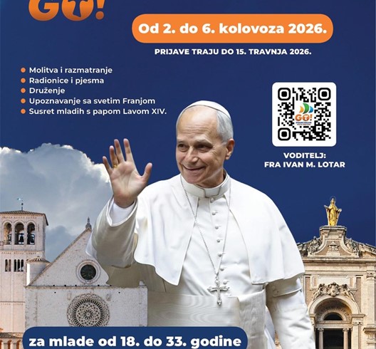 Hodočašće mladih u Asiz na susret s papom Lavom "Go Assisi" 2026.